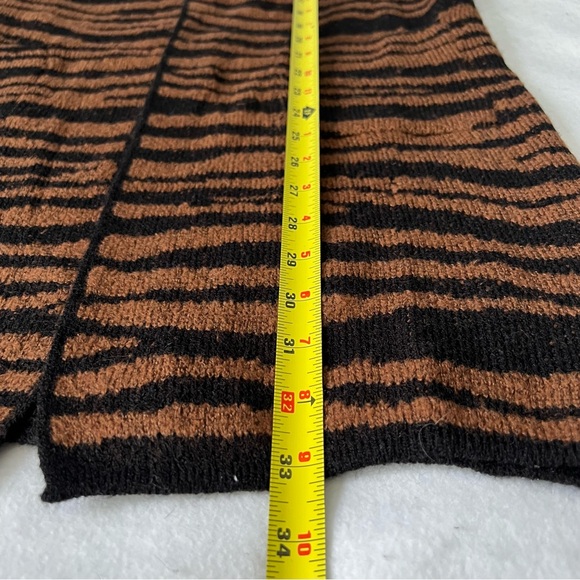 Fortune + IVY Brown and Black Zebra Print Pocketed Cardigan NWOT Small - Picture 7 of 7